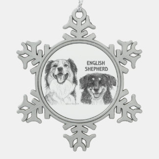Schneeflocken Zinn-Ornament