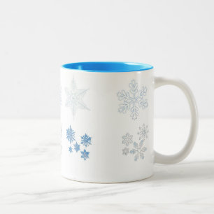 Schneeflocken Zweifarbige Tasse