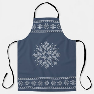Schneeflockendesign Schürze