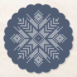 Schneeflockendesign Untersetzer