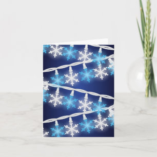 Schneeflockenlichter Karte