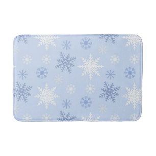 Schneeflockenmuster Badematte