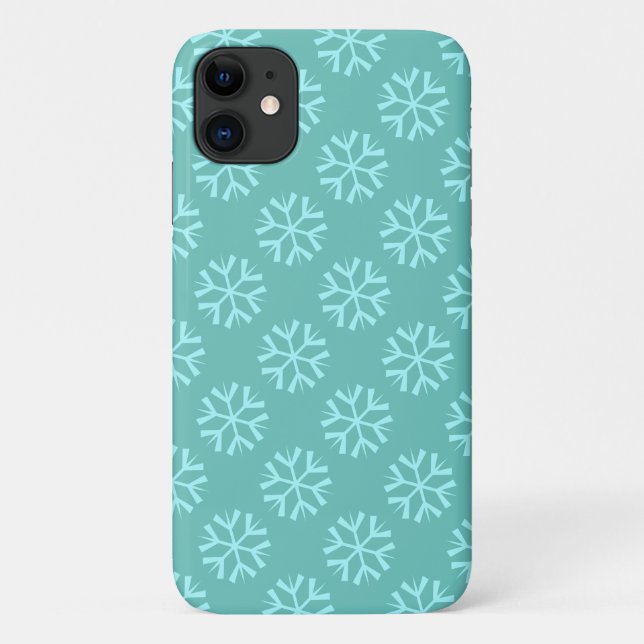 Schneeflockenmuster Case-Mate iPhone Hülle (Rückseite)