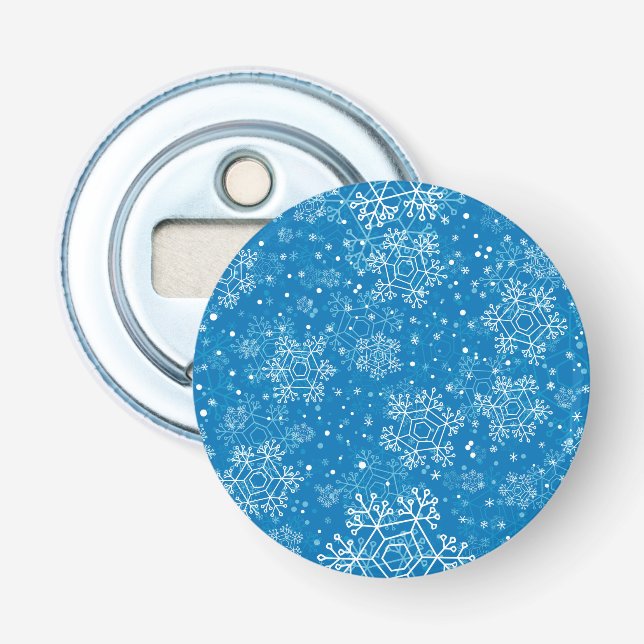 Schneeflockenmuster Flaschenöffner (Vorderseite)