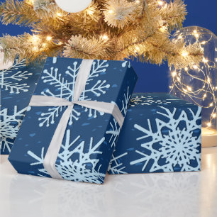 Schneeflockenmuster Geschenkpapier