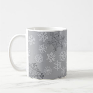Schneeflockenmuster Kaffeetasse