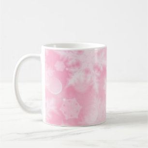 Schneeflockenmuster Kaffeetasse