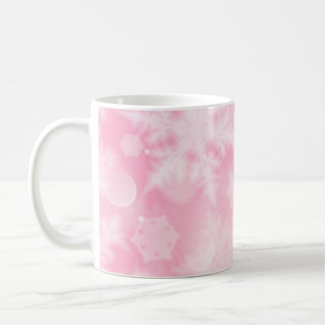 Schneeflockenmuster Kaffeetasse (Links)