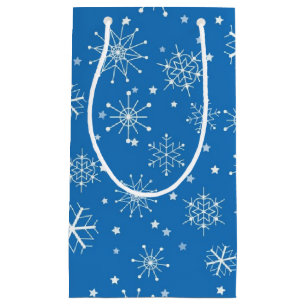 Schneeflockenmuster	 Kleine Geschenktüte