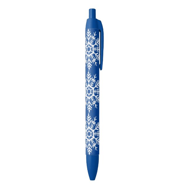 Schneeflockenmuster Kugelschreiber (Unterseite (Vertikal))