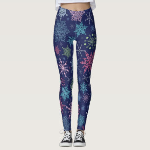 Schneeflockenmuster Leggings