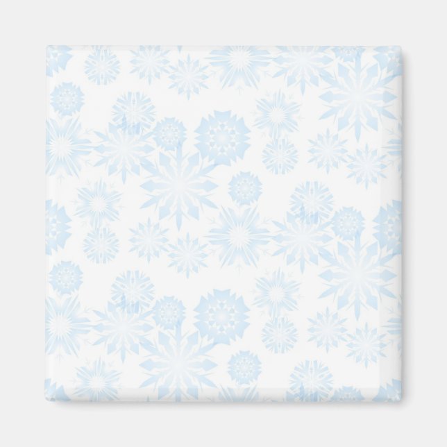 Schneeflockenmuster Magnet (Vorne)