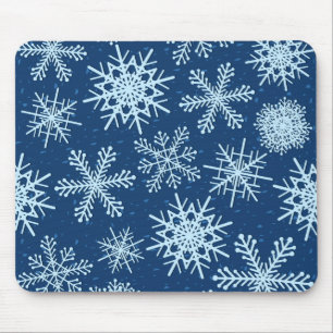 Schneeflockenmuster Mousepad