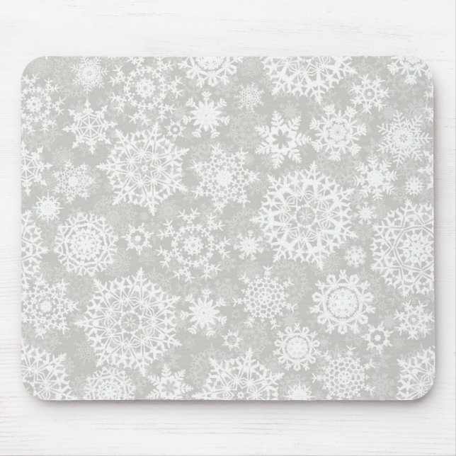 Schneeflockenmuster Mousepad (Vorne)