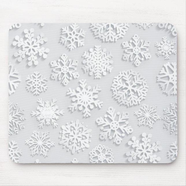 Schneeflockenmuster Mousepad (Vorne)
