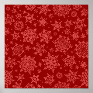 Schneeflockenmuster Poster