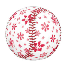 Schneeflockenmuster, Rote Schneeflocken, Schnee, W Baseball