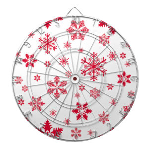 Schneeflockenmuster, Rote Schneeflocken, Schnee, W Dartscheibe
