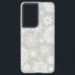 Schneeflockenmuster Samsung Galaxy Hülle<br><div class="desc">Für echte Schneeflocken</div>