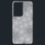 Schneeflockenmuster Samsung Galaxy Hülle<br><div class="desc">Für echte Schneeflocken</div>