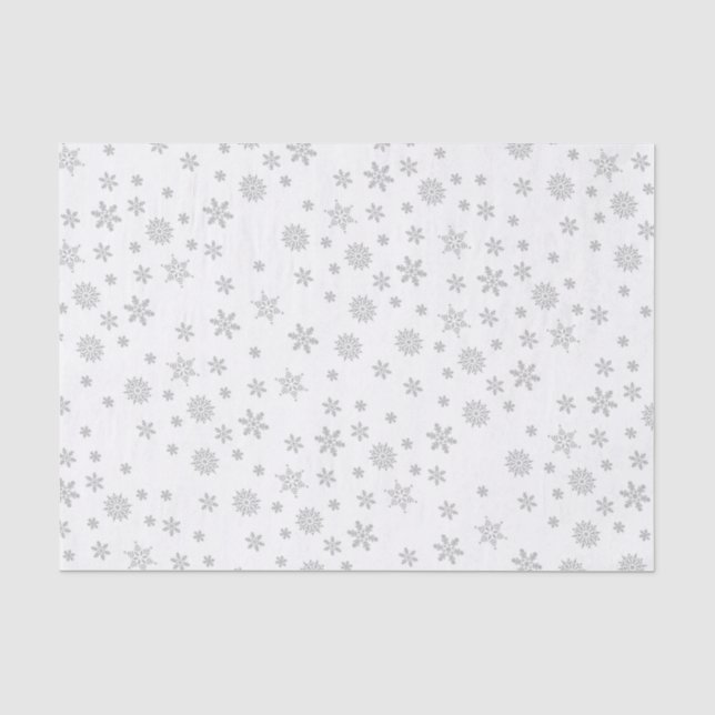 Schneeflockenmuster Seidenpapier (Vorderseite)