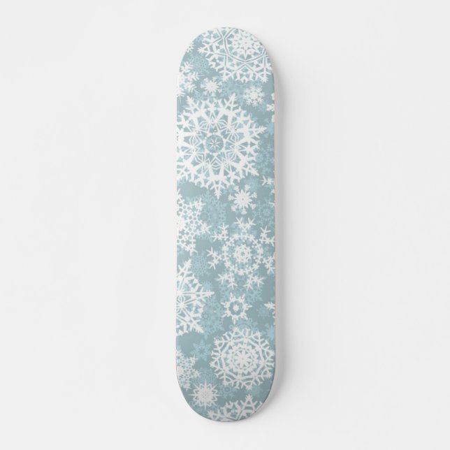 Schneeflockenmuster Skateboard (Vorne)