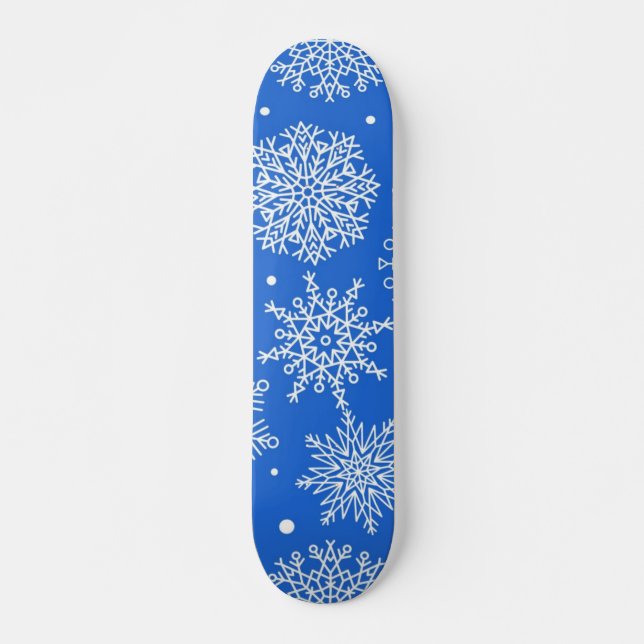 Schneeflockenmuster Skateboard (Vorne)