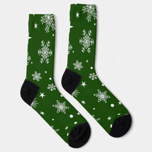 Schneeflockenmuster Socken (Rechts)