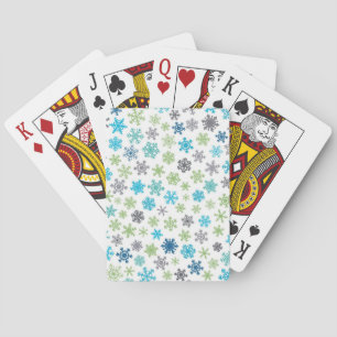 Schneeflockenmuster Spielkarten