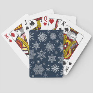 Schneeflockenmuster Spielkarten