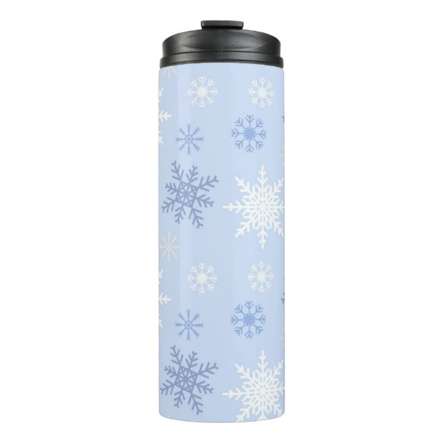 Schneeflockenmuster Thermosbecher (Vorderseite)