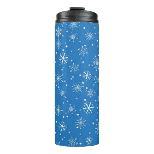 Schneeflockenmuster Thermosbecher