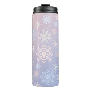 Schneeflockenmuster Thermosbecher