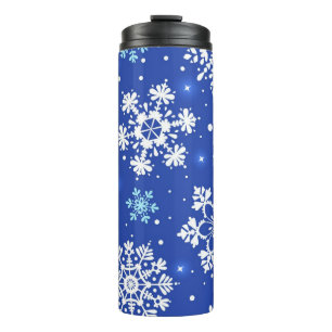 Schneeflockenmuster Thermosbecher