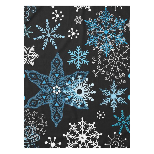 Schneeflockenmuster Tischdecke (Vorderseite)