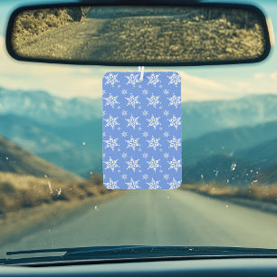 Schneeflockenmuster, weiße Schneeflocken, Schnee, Autolufterfrischer