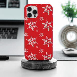 Schneeflockenmuster, weiße Schneeflocken, Schnee, Case-Mate iPhone Hülle