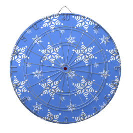 Schneeflockenmuster, weiße Schneeflocken, Schnee,  Dartscheibe