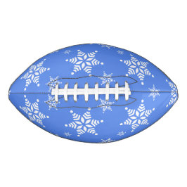 Schneeflockenmuster, weiße Schneeflocken, Schnee,  Football