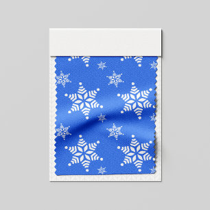 Schneeflockenmuster, Weiße Schneeflocken, Schnee, Stoff