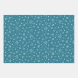 Schneeflockenpapier Geschenkpapier Set