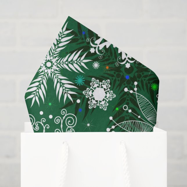 Schneeflockenpapier Seidenpapier (Geschenk Tasche)