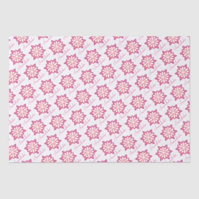 Schneeflockenpapier Seidenpapier (Vorderseite)