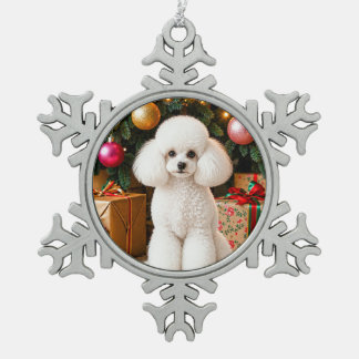 Schneeflockenrahmen-Ornament Schneeflocken Zinn-Ornament