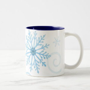 Schneeflockeschale Zweifarbige Tasse