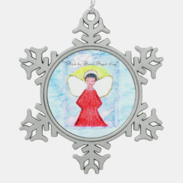 Schneeflockeverzierung "des wenig schneeflocken Zinn-Ornament