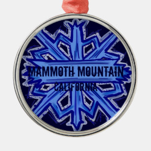Schneeflockeverzierung Mammoth Mountain Silbernes Ornament