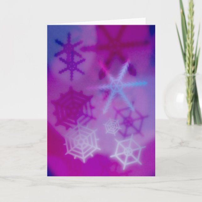 Schneeflottkarte Feiertagskarte (Vorderseite)