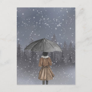 Schneefrädchen Postkarte