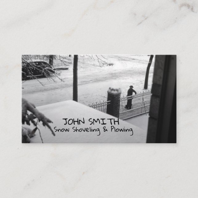 Schneefräse-Entfernungsauftragnehmer Visitenkarte (Vorderseite)